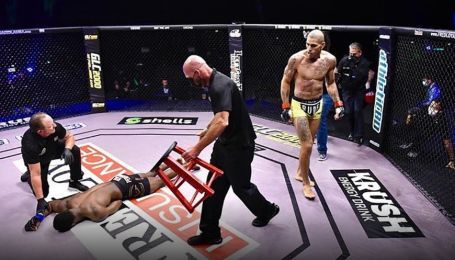 Бразильский кикбоксер перешел в MMA и "потушил" соперника одним ударом (видео)