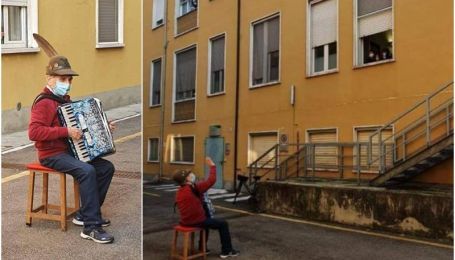 "Болезнь разорвала их объятия": умерла жена 81-летнего итальянца, который под окнами больницы играл для нее серенады