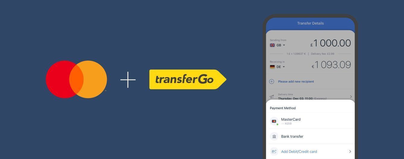 TransferGo и Mastercard объявляют о партнерстве в сфере денежных переводов