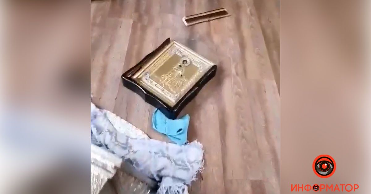 В Днепре пьяный дедушка устроил погром в Свято-Благовещенском храме