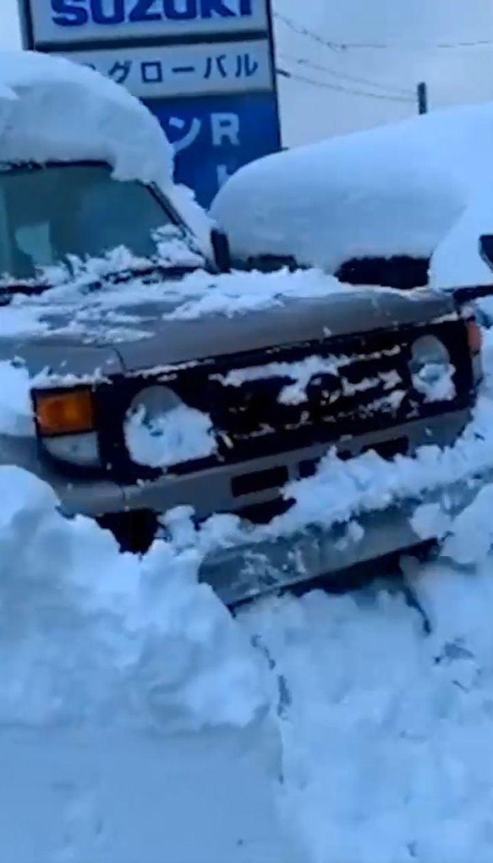 Снежный хаос в Японии