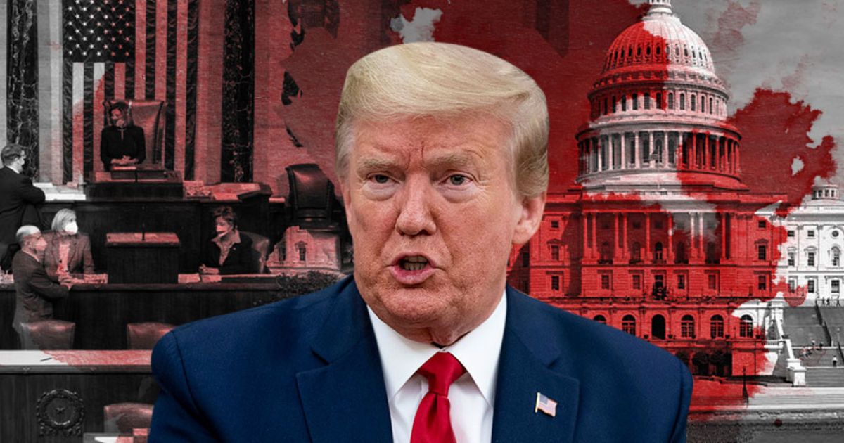 В США продолжаются дебаты относительно импичмента Трампа, он следит за этим по телевизору