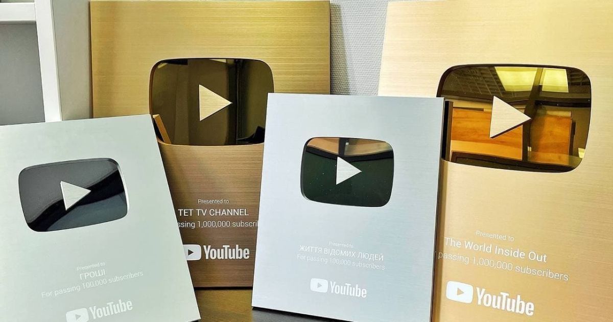 YouTube-канали групи 1+1 media отримали нові відзнаки