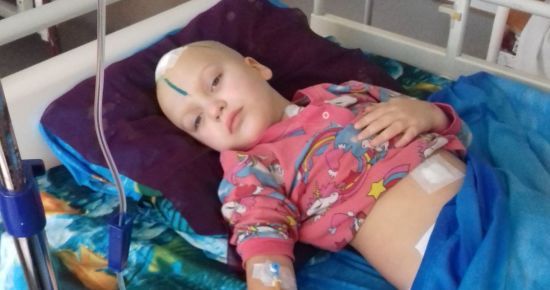 У 6-річної Ганусі виявили пухлину в мозку і тепер їй потрібне лікування