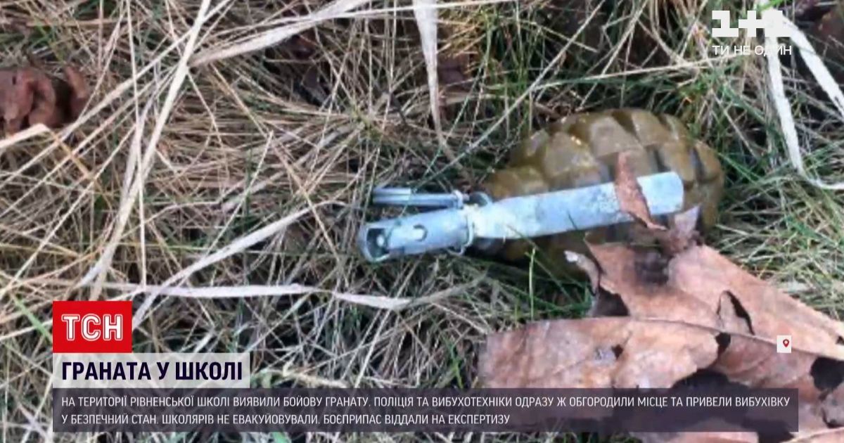 У рівненській школі знайшли гранату: з'явилося відео