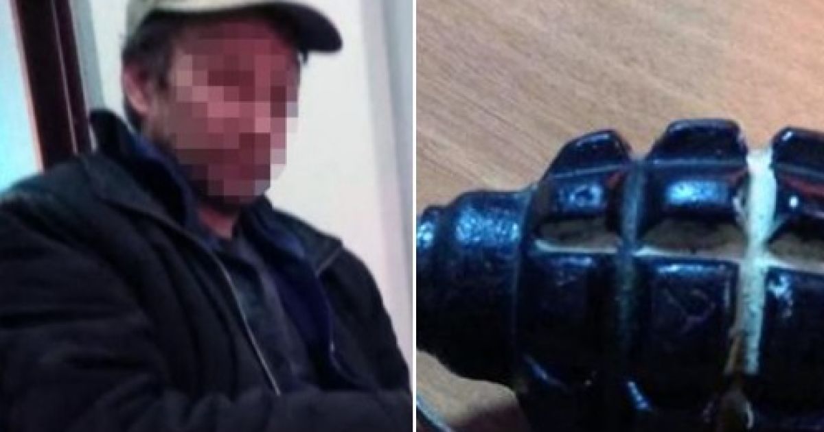 В Киеве нетрезвый мужчина с гранатой угрожал взорвать коммунальное предприятие