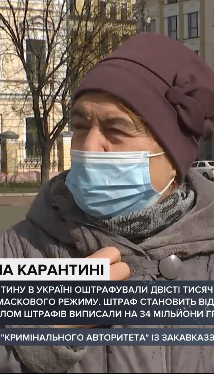 Які штрафи за недотримання маскового режиму та карантину в Україні
