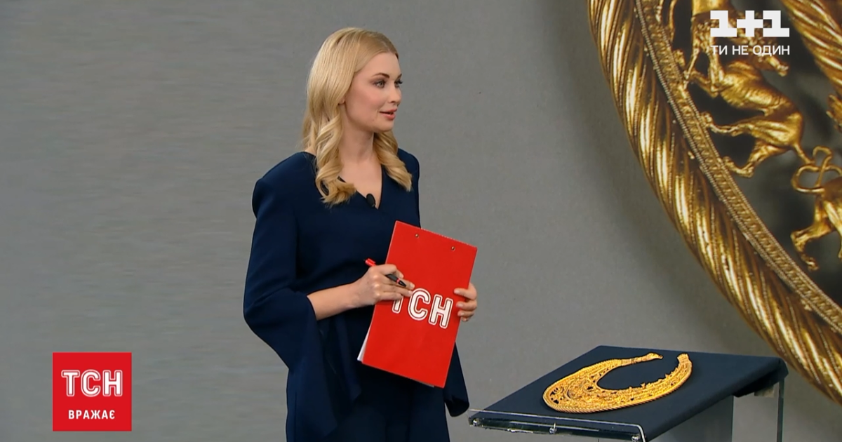 Уникальное украшение, которое показывает "скифскую вселенную": копия Золотой пекторали побывала в студии ТСН