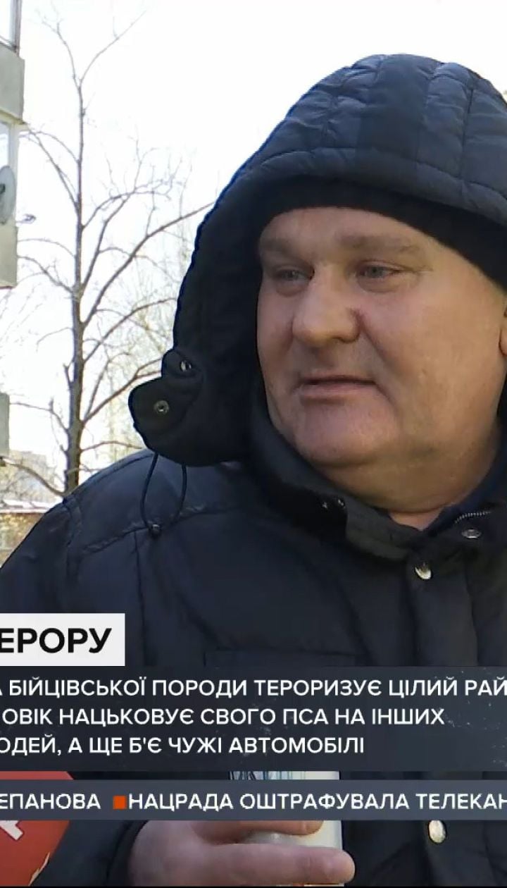 У столиці завівся неадекват: чоловік нацьковує свого бійцівського пса на інших собак та людей