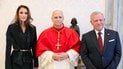 Королева Ранія та король Абдалла II з Папою Левом XIV