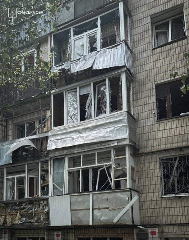Россияне атаковали Сумы тремя реактивными БпЛА