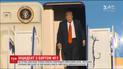 До літака Трампа у небі впритул наблизився військовий літак