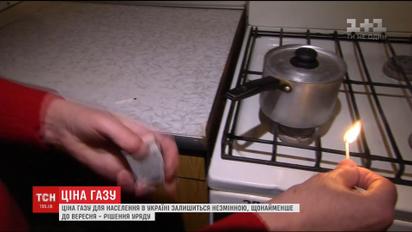 Цену на газ для населения не будут поднимать до 1 сентября