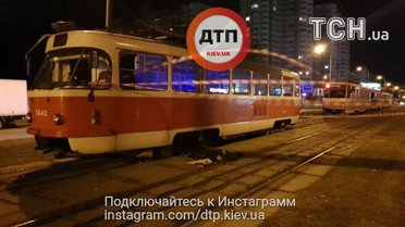 ДТП з трамваєм у Києві_1 / © facebook.com/dtp.kiev.ua