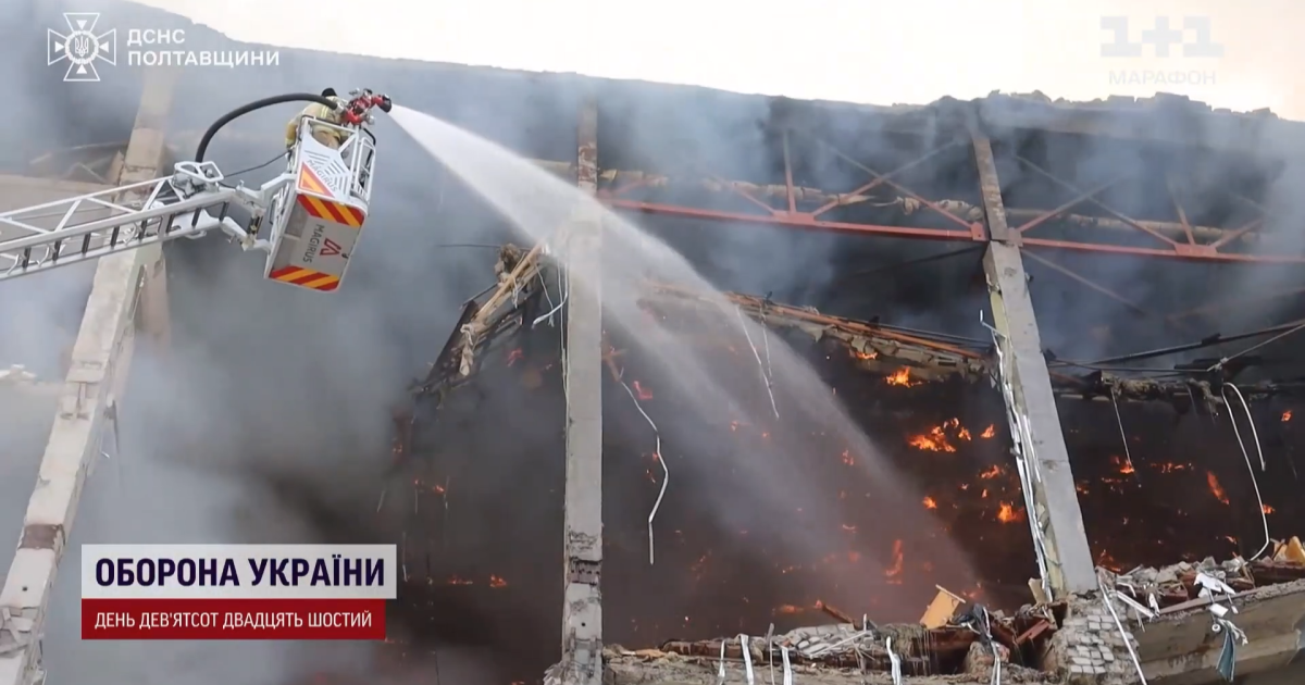 Наслідки ракетного удару по Полтаві