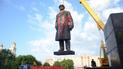 Свергнутый Ленин в Славянске