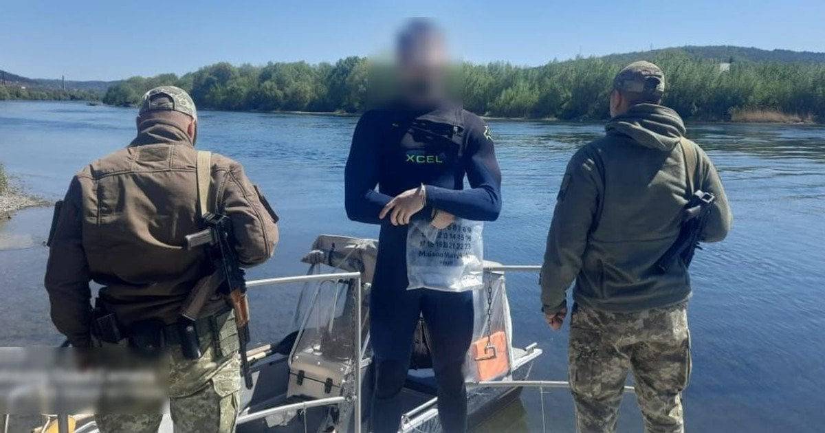Чоловік у гідрокостюмі, який намагався втекти до Молдови