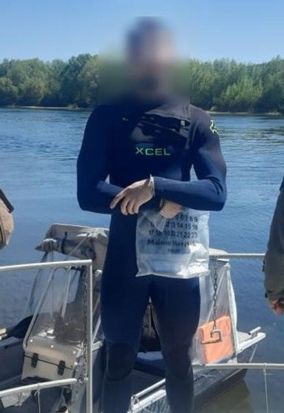 Мужчина в гидрокостюме, который пытался сбежать в Молдову