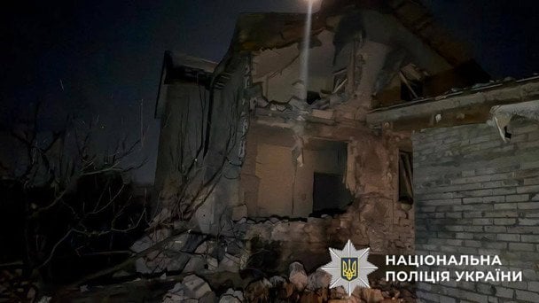 Наслідки атаки на Київську область у ніч проти 3 лютого / © Національна поліція України