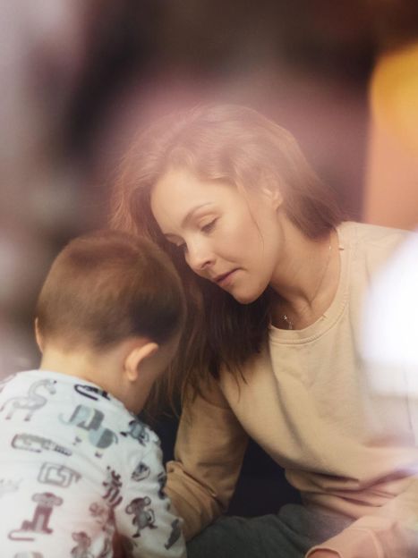 Алена Шоптенко с сыном Алексеем / © Instagram Олени Шоптенко