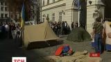 Во Львове воины АТО устроили бессрочный протест
