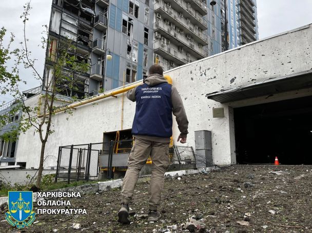 Наслідки ударів по Харкову вночі 24 квітня.
