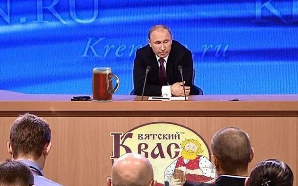 Интернет-пользователи высмеяли выступление Путина в фотожабах / © donbass-info.com