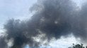 Дим від пожежі в Житомирі