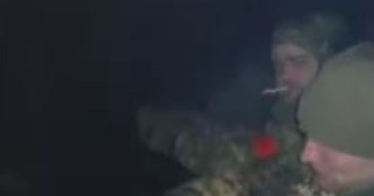 Окупант у газопроводі.Скриншот з відео
