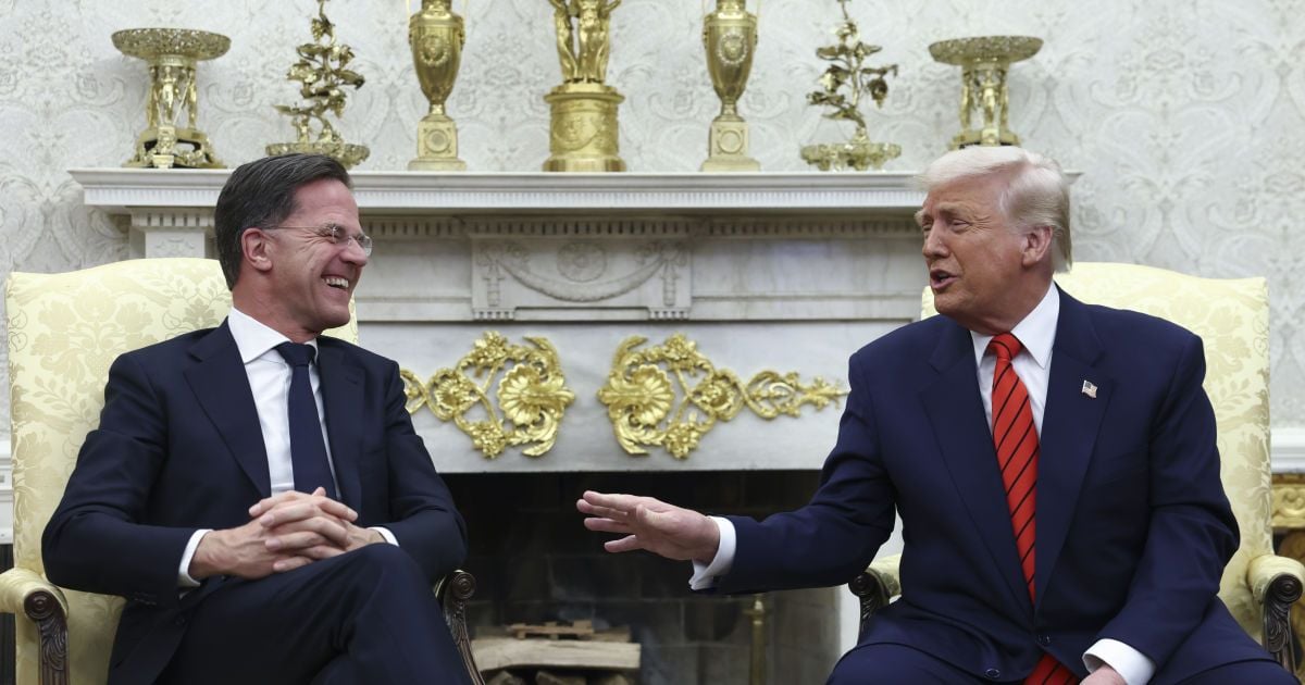 Марк Рютте та Дональд Трамп