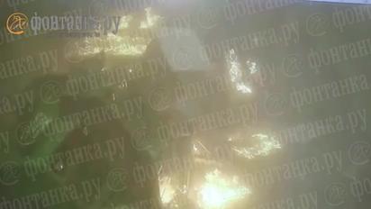 Поджог отделения "Сбербанка" в Петербурге попал на видео