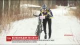 Кропивницкие велобайкеры устроили экстремальные снежные гонки