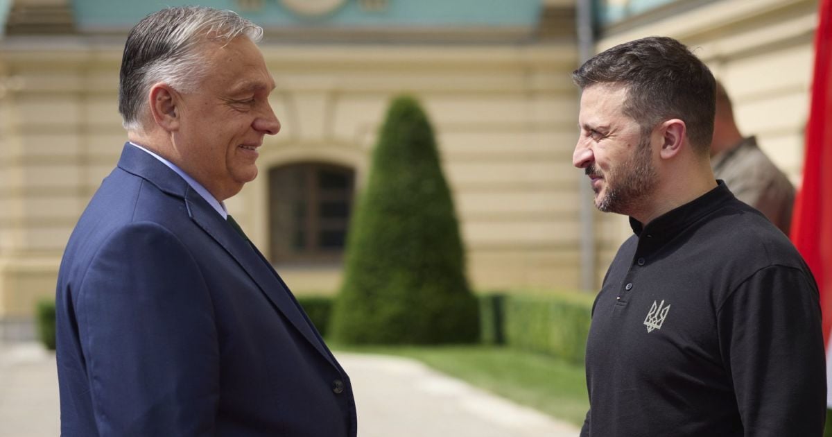 Віктор Орбан і Володимир Зеленський.