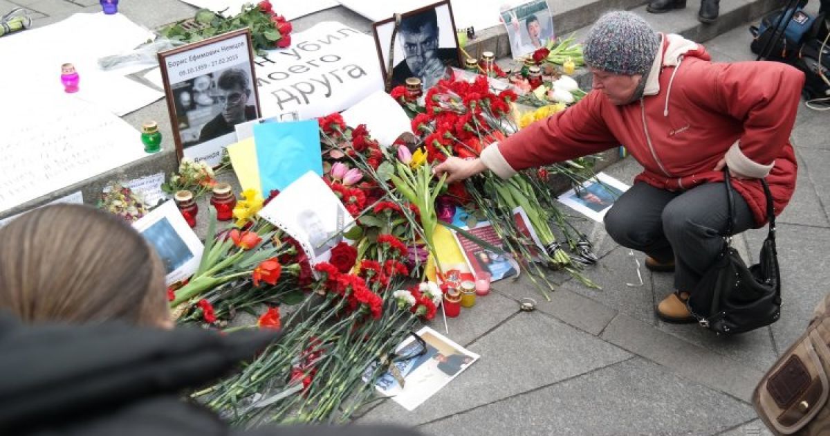 У Києві проводять акції пам&rsquo;яті Бориса Нємцова / © УНІАН