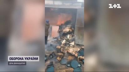 Готовились к победе: в Киевской области сожгли склад с парадной формой оккупантов