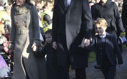 Принц Вільям та Кейт вперше з дітьми відвідали різдвяну службу