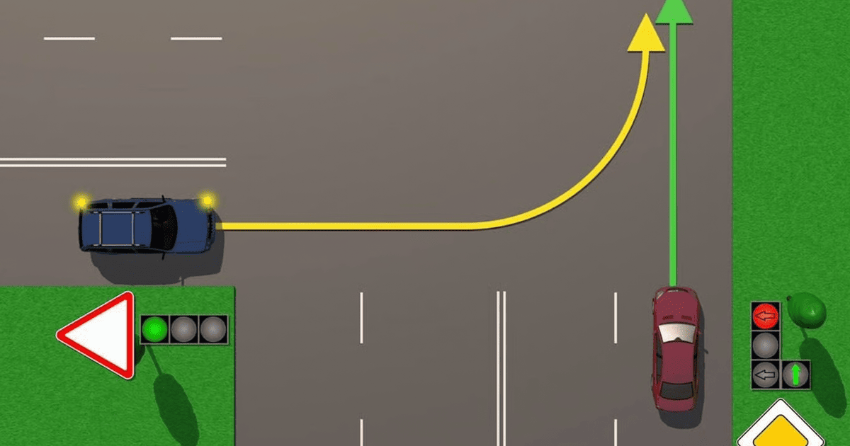 Тест з ПДР на перехресті