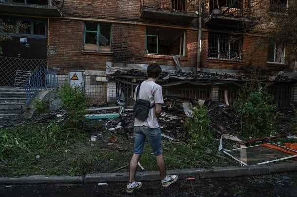 Ігор Кравченко вижив після ракетного удару по Лук’янівці / Фото: Facebook/Мар’ян Кушнір