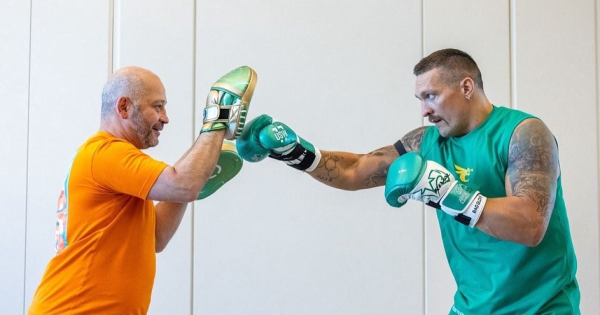 Олександр Усик та Юрій Ткаченко / Фото: @carlo_cianti