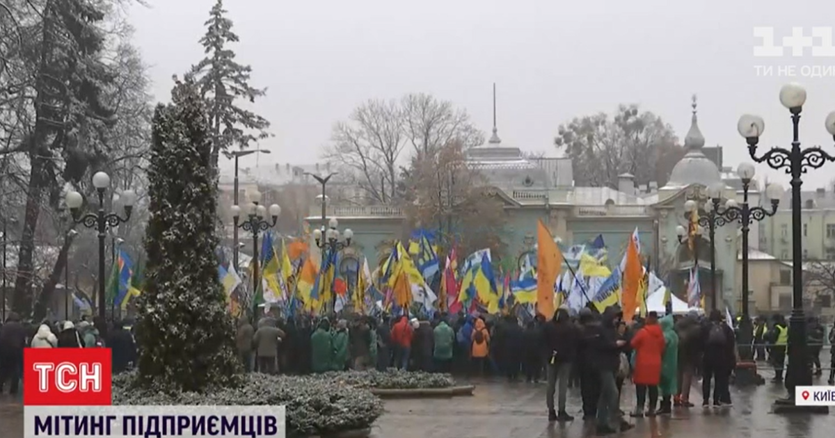 В Киеве ФЛП протестовали против введения кассовых аппаратов для малого бизнеса