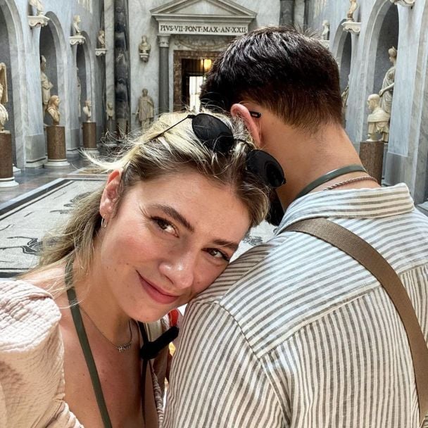 Дарья Петрожицкая с женихом / © instagram.com/petrozhitskaya