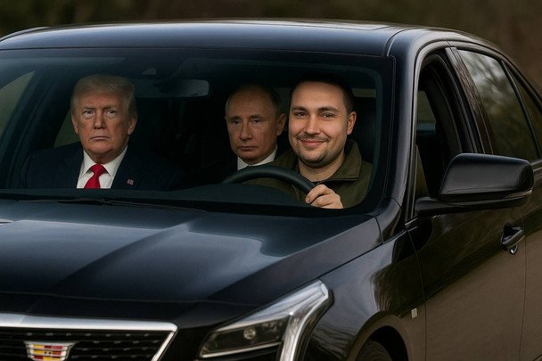 Трамп та Путін в автівці / © Фото з відкритих джерел