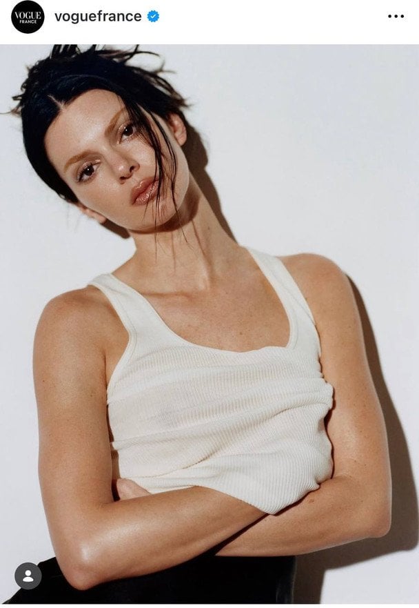 Кендалл Дженнер в Vogue France, фото: instagram.com/voguefrance