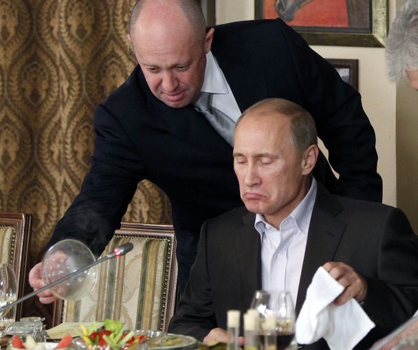 Путін та його “колишній кухар” Пригожин / © Associated Press