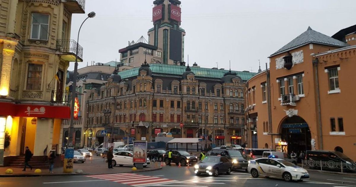 В центре Киева ограничат движение транспорта/Фото: Вечерний Киев