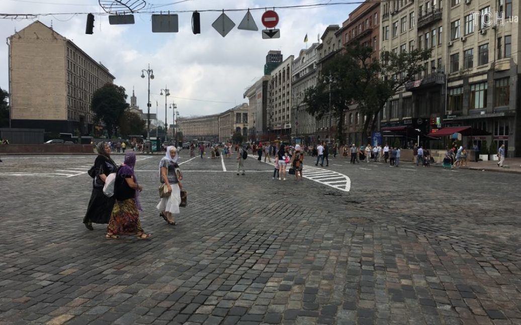 Центральні вулиці Києва перекриті / © ТСН/Неллі Ковальська