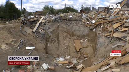 Вместо двухэтажного дома – кратер! Последствия удара по Киевской области ракетой КНДР