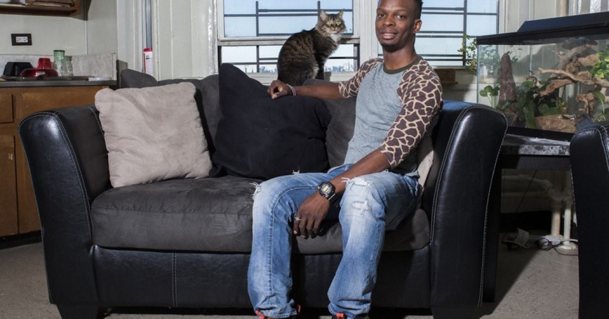 Дэвид Уильямс снял мужчин с их котами. / © Tumblr/Men with Cats