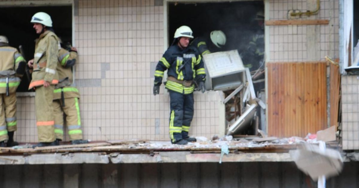 вибух в київ, голосіївський район_2 / © ГУ ДСНС у Києві