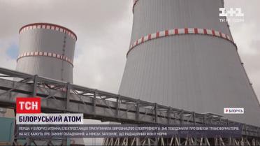 Перша білоруська АЕС призупинила виробництво електроенергії
